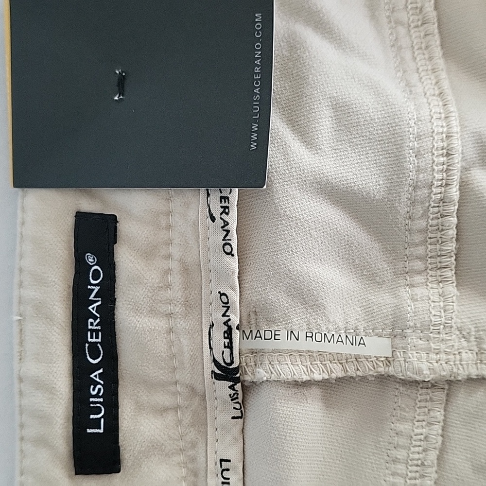 NWT! Luisa Cerano Skinny Velvet Pants - Picture 9 of 11